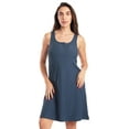 thumbnail image 1 of Just Love Sleeveless Nightgown for Women  Lightweight, Comfortable Sleepwear with Stylish Design (Solid Navy, 2X), 1 of 3