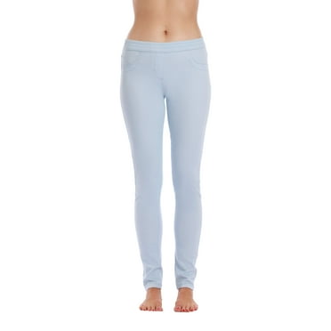 Just Love Solid Jeggings for Women (Light Blue, Small)