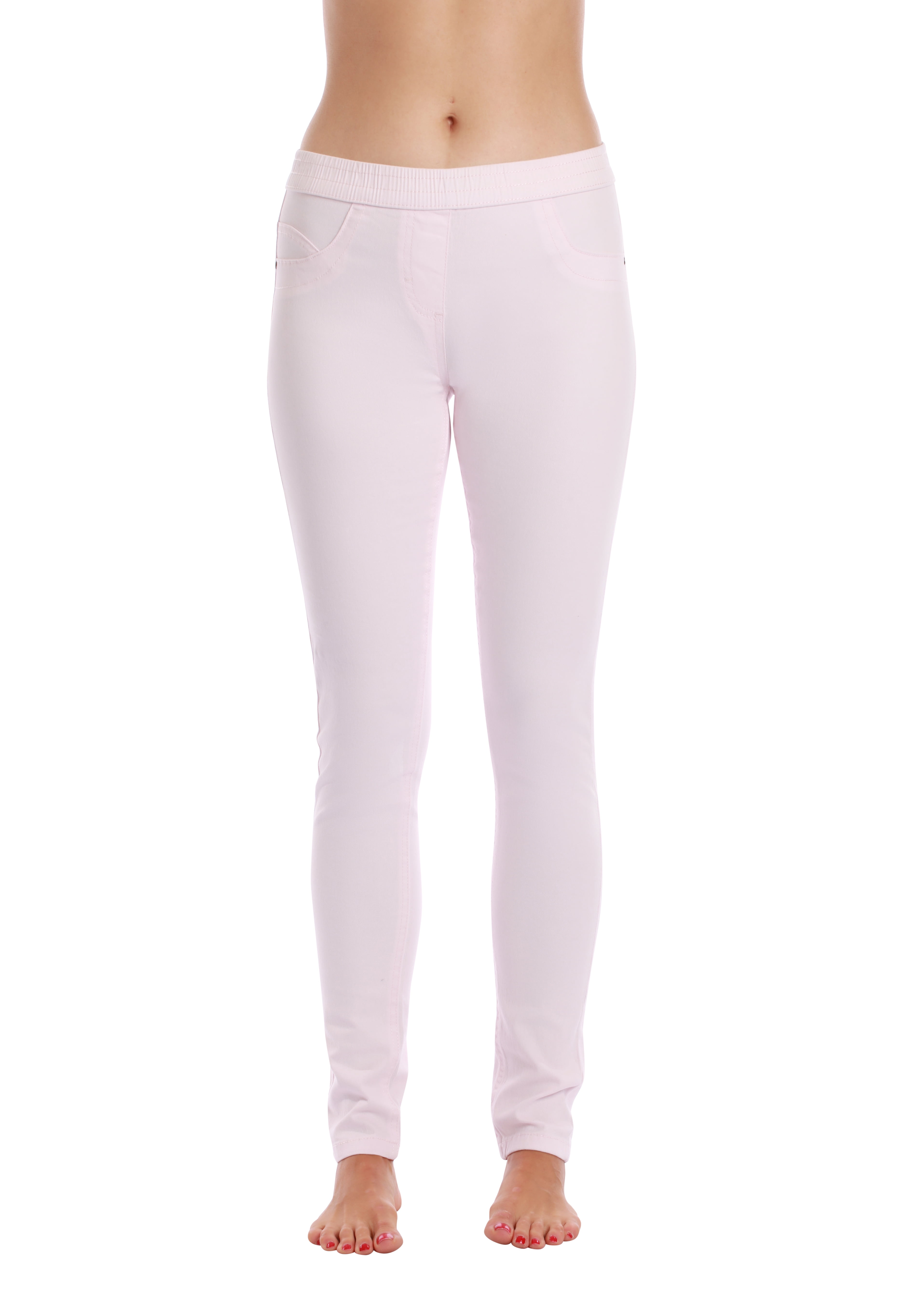Pink Solid Jeggings main image 0