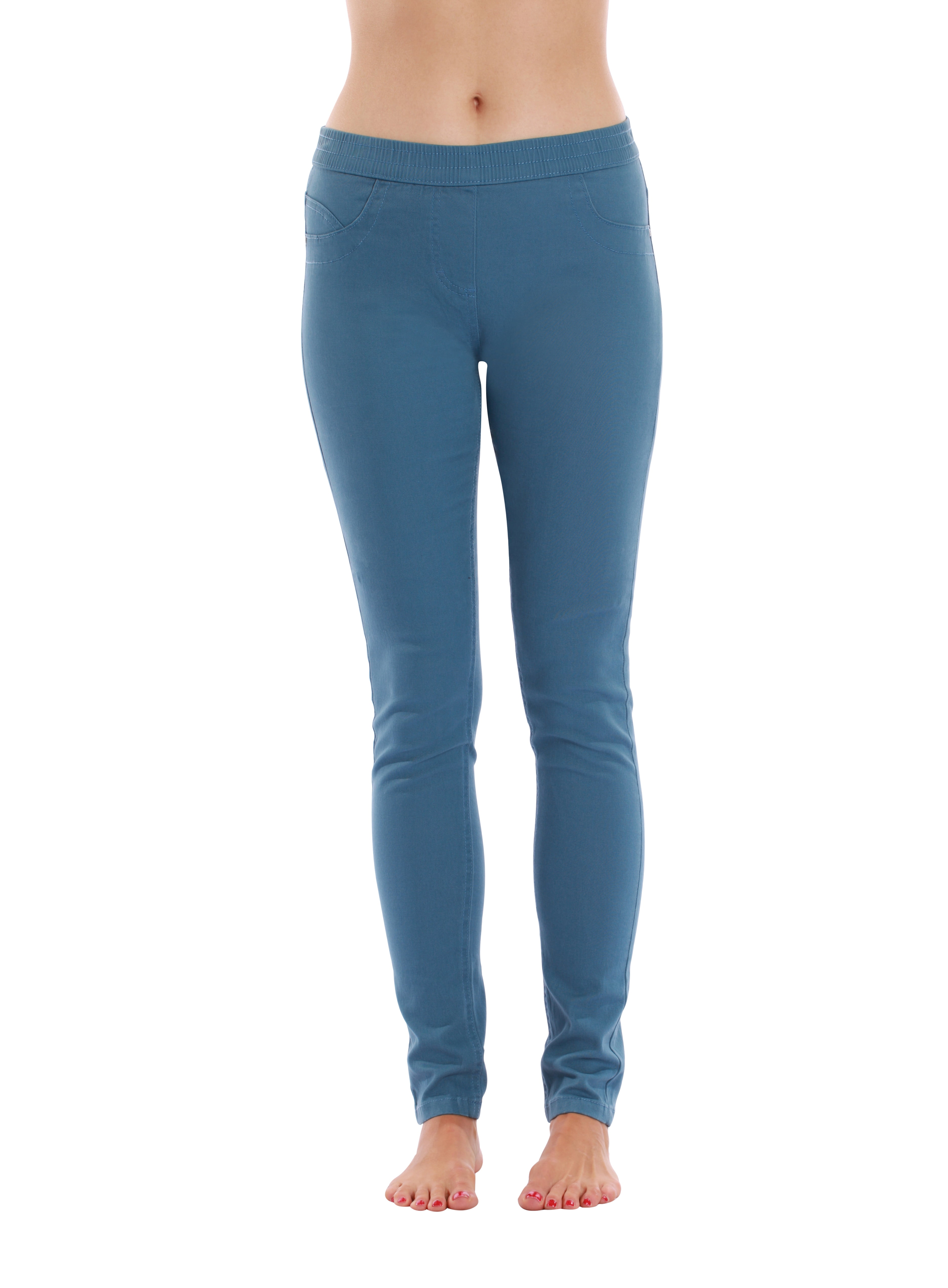 Just Love Solid Jeggings for Women (Light Blue Stretch, X-Large