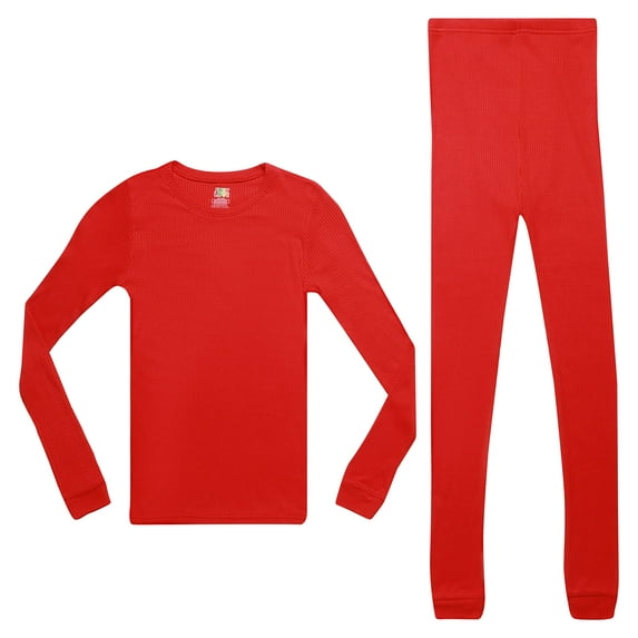 Just Love Solid Pajamas for Girls 34653-RED-6X (6X, Solid Red)