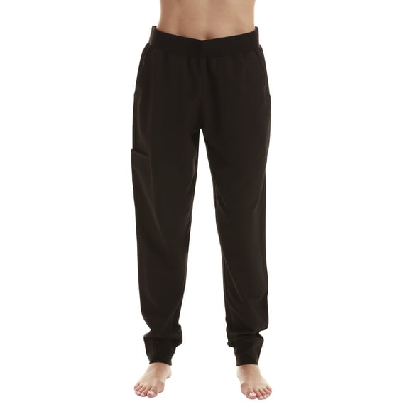 Just Love Solid Scrub Jogger Pants for Women (Black, Large)