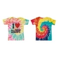 thumbnail image 1 of Just Love T-Shirts for Girls – Lap Shoulder Short Sleeve Tee Shirt (Pack of 2) (Daddy and Tie Dye, Girls 12 Months), 1 of 2