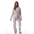 thumbnail image 1 of Just Love Thermal Fleece Pajamas for Women (Antique Floral, Small), 1 of 3