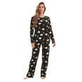 thumbnail image 1 of Just Love Thermal Fleece Pajamas for Women (Black - Dark Night, 2X), 1 of 3