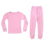 JUST LOVE Thermal Underwear Set for Girls (Pastel Pink, 10-12)