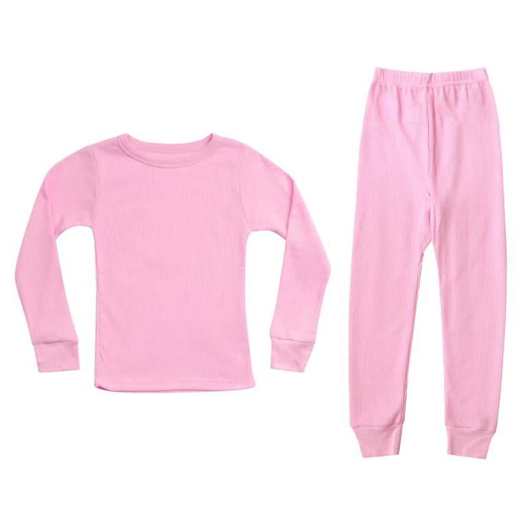 Just Love Thermal Underwear Set for Girls (Pastel Pink, 5-6) 