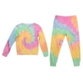 thumbnail image 1 of Just Love Tie Dye Long Sleeve T-Shirt and Jogger Pants for Girls (Tie Dye Pastel Swirl, 10-12 Years), 1 of 3