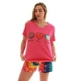 thumbnail image 1 of Just Love 100% Cotton Womens Sleepwear Pajama Set  Breathable, Natural Comfort (Pink - Tie Dye, Medium), 1 of 4