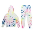thumbnail image 1 of Just Love Tie Dye Sweatshirt and Jogger Pants for Girls 17622-10588-10-12 (4, Tie Dye Neon Bright Rainbow), 1 of 3