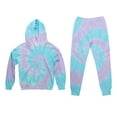 thumbnail image 1 of Just Love Tie Dye Sweatshirt and Jogger Pants for Girls 17622-10588-10-12 (Tie Dye Aqua Lilac White, 4), 1 of 3