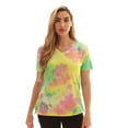 thumbnail image 1 of Just Love Tie Dye V-neck T-Shirt (Tie Dye Multi, X-Large), 1 of 3