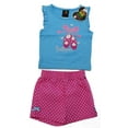 thumbnail image 1 of Just Love Two Piece Girls Shorts Set (Blue Ballerina, 12M), 1 of 1