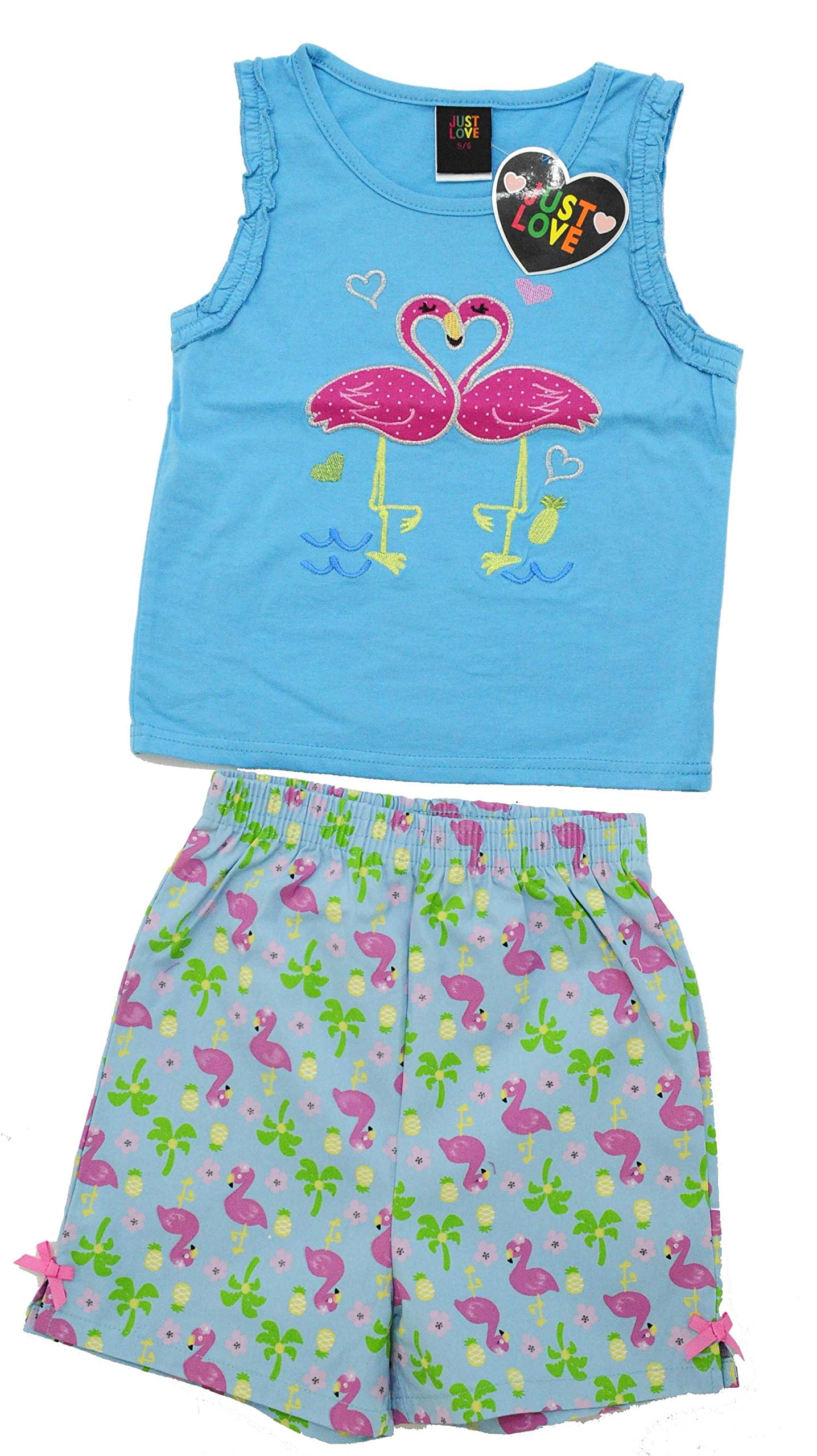 2 Piece Girls Beach Life Top & Shorts main image 1