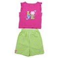 thumbnail image 1 of Just Love Two Piece Girls Shorts Set (Pink Love, 4), 1 of 1