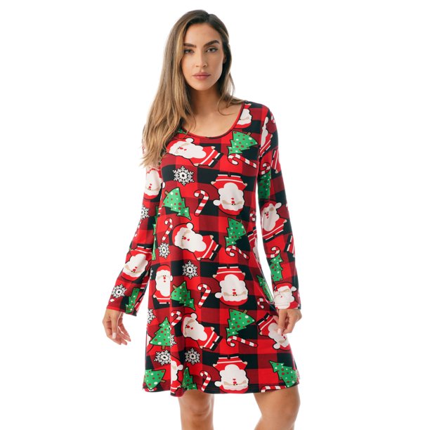 tacky christmas party dress HDE Women's Plus Size Party Dress Ugly Christmas Sweater Long Sleeve Above  Knee Skater Dress Fun Holiday Xmas Swing Tunic Dear Santa Bring Wine