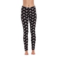 thumbnail image 1 of Just Love Ugly Christmas Holiday Leggings (Black - Skull, Medium), 1 of 3