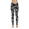 thumbnail image 1 of Just Love Ugly Christmas Holiday Leggings (Grey - Camouflage, 1X), 1 of 3