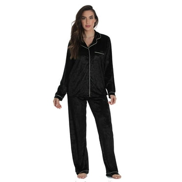Just Love Fleece Pajama Pants for Women Sleepwear PJs (Black - Candy ...