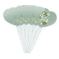 thumbnail image 1 of Just Love Wedding Engagement Flowers Heart Love Cupcake Picks Toppers Decoration Set of 6, 1 of 7