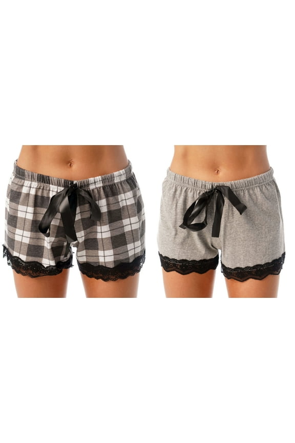 Women’s Pajama Shorts – Soft Cotton Lounge Sleep Shorts with Drawstring Waist