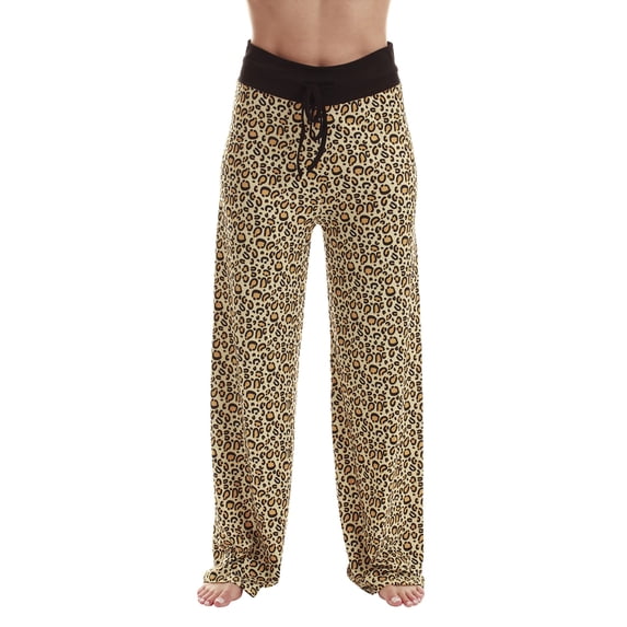 Just Love Women Buffalo Plaid Pajama Pants Sleepwear (Cheetah, X-Large)