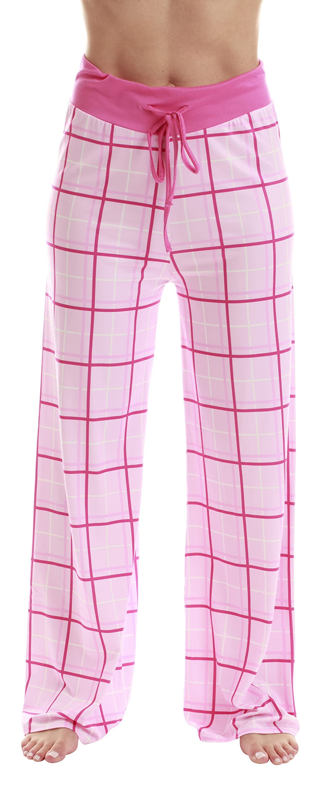 Just Love Women's Plus Size Buffalo Plaid Pajama Lounge Bottoms ...