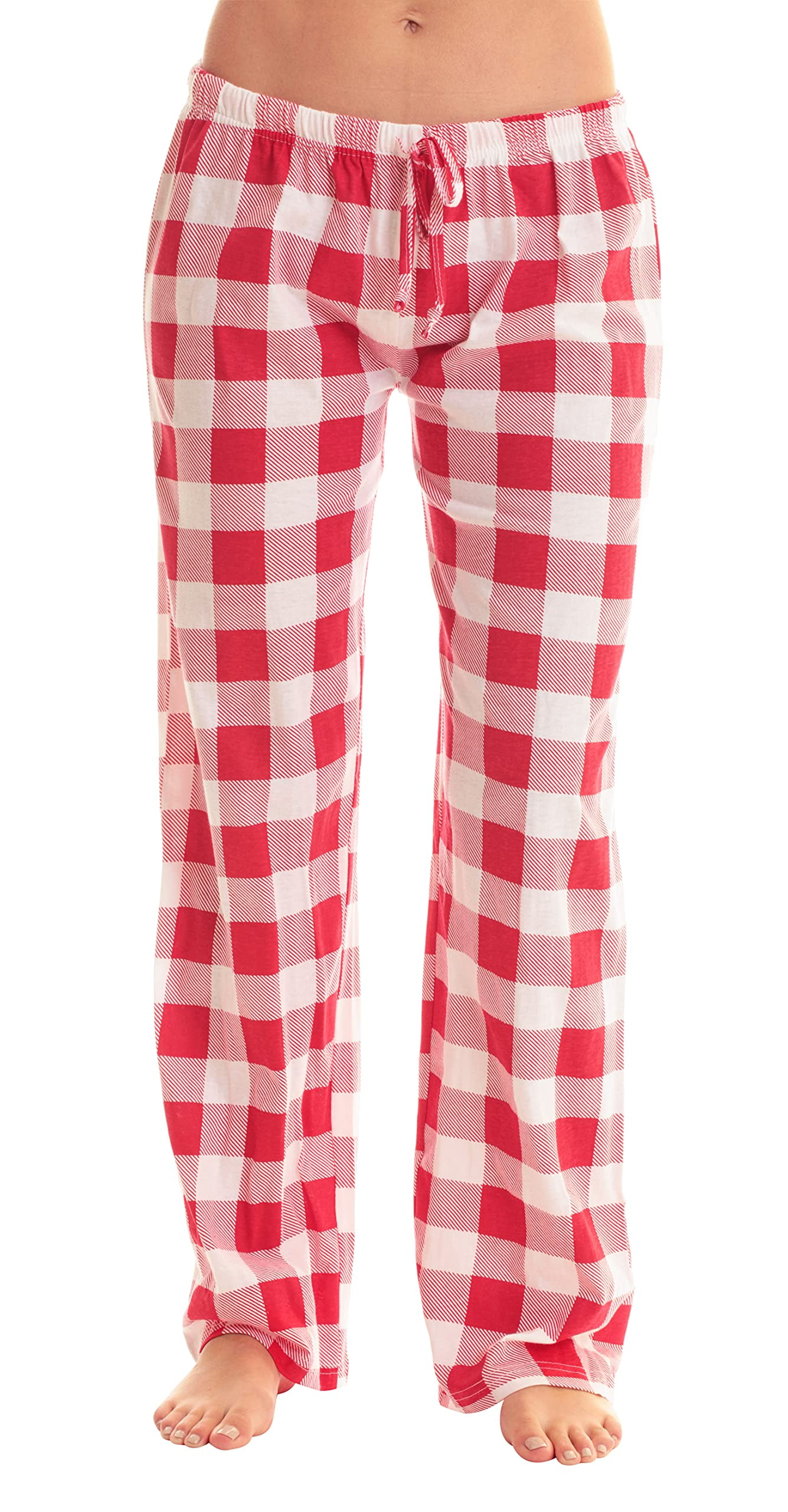 Just Love Women Buffalo Plaid Pajama Pants (Red White