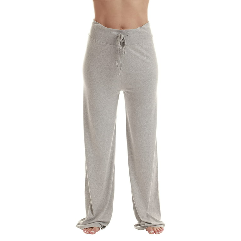 Just Love Women Buffalo Plaid Pajama Pants Sleepwear (Solid Heather Grey,  2X) 