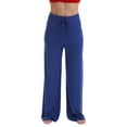 thumbnail image 1 of Just Love Women Buffalo Plaid Pajama Pants Sleepwear (Solid Navy, X-Large), 1 of 3