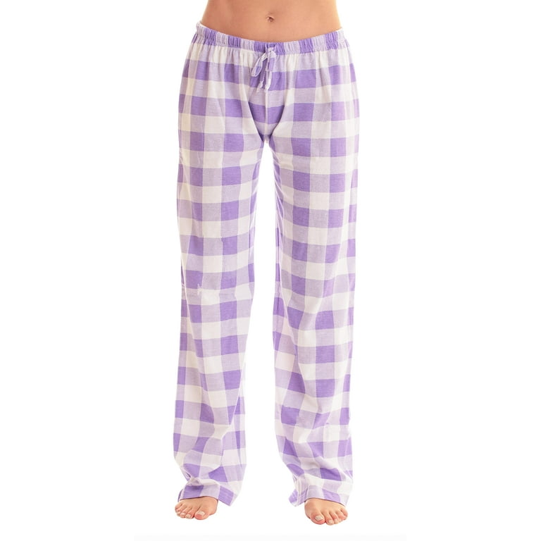 Just Love Women Buffalo Plaid Pajama Pants Sleepwear X-Small Lilac