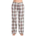 thumbnail image 1 of Just Love Women Pajama Pants 7051-10774-XS-SIOC (White Plaid - 100% Cotton Flannel, Small), 1 of 7