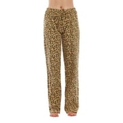 Just Love Women Pajama Pants Sleepwear (Beige Cheetah, Small)