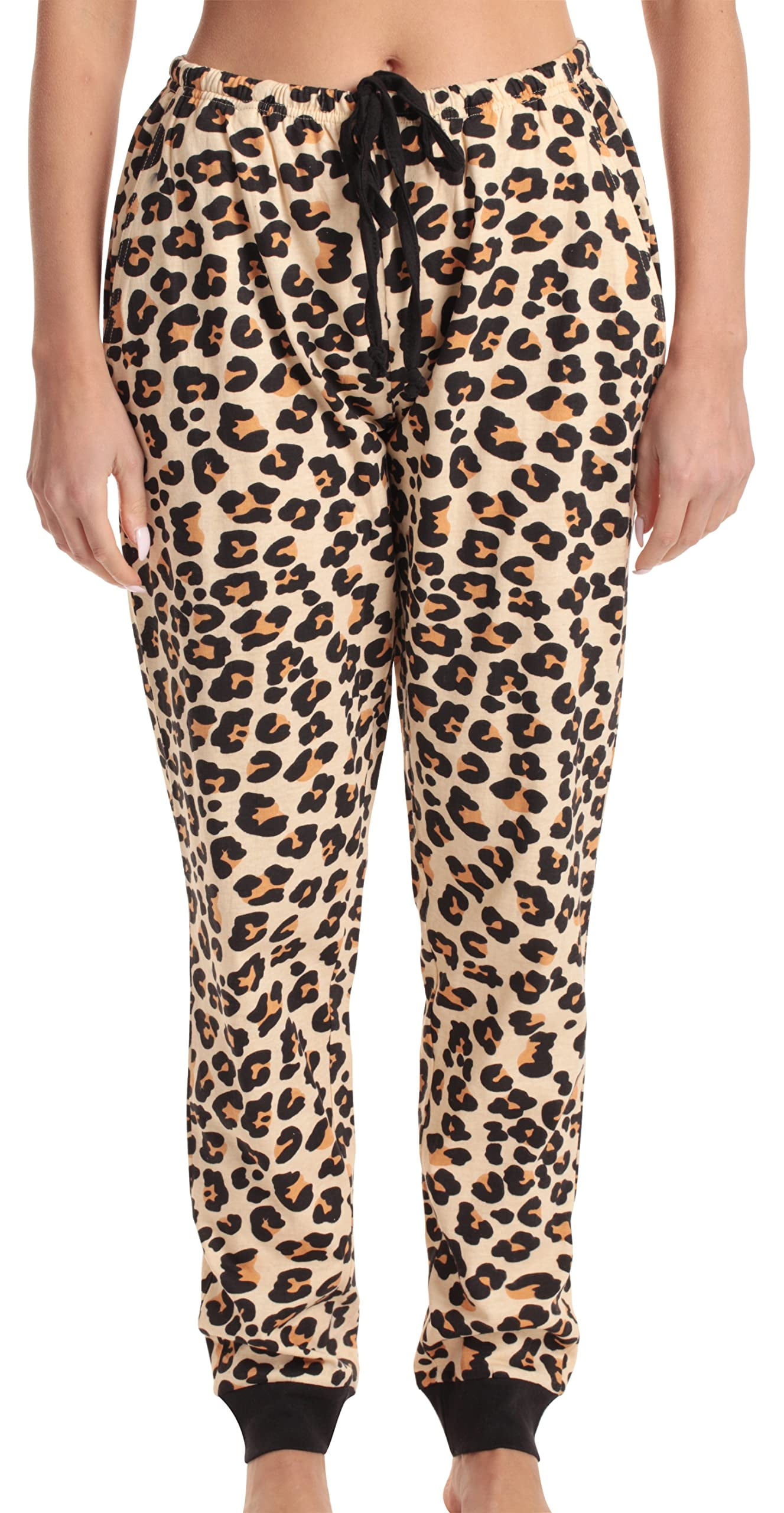 Just Love Women Pajama Pants Sleepwear Cheetah Jogger X Large