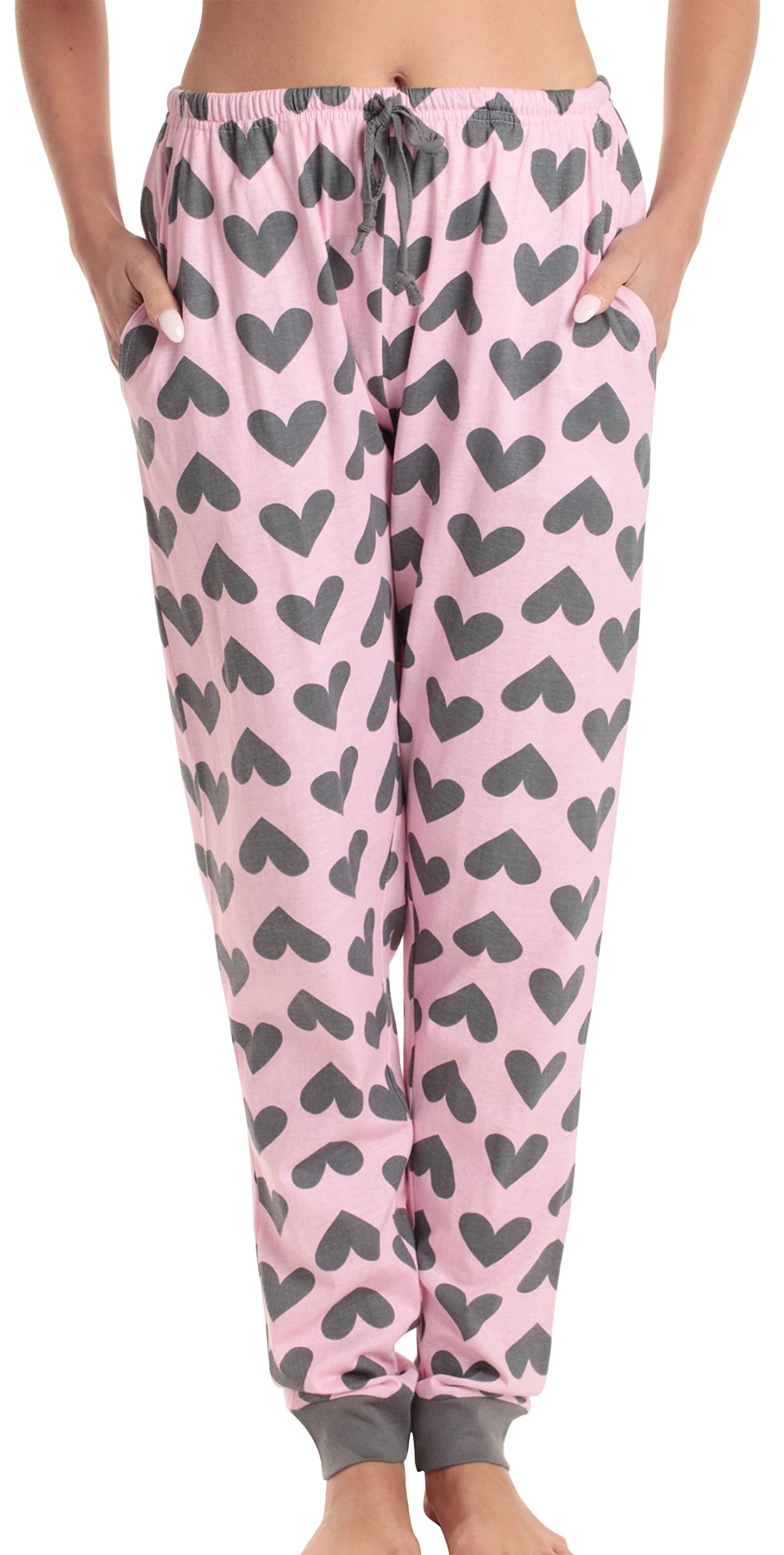 Just Love Women's Nightgown - 100% Cotton Loose Fit Sleepwear With Lace Trim (Pink Mini Hearts, 2X) - View #3