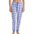 thumbnail image 1 of Just Love Women Pajama Pants Sleepwear Joggers (Periwinkle Plaid Jogger, X-Small), 1 of 3