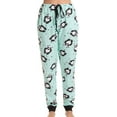 thumbnail image 1 of Just Love Women Pajama Pants Sleepwear (Mint - Panda Jogger, 3X), 1 of 3