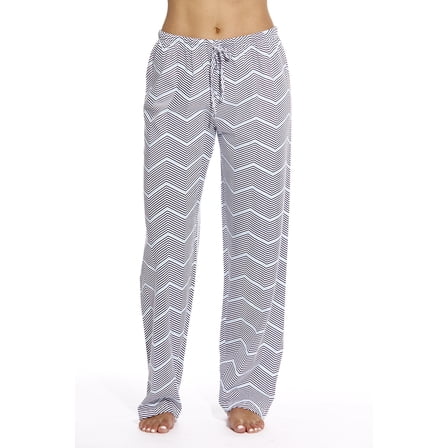 Just Love Women Pajama Pants / Sleepwear (Navy / Aqua Chevron, 1X)
