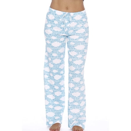 Just Love Women Pajama Pants / Sleepwear / PJs (Clouds Blue, Small)