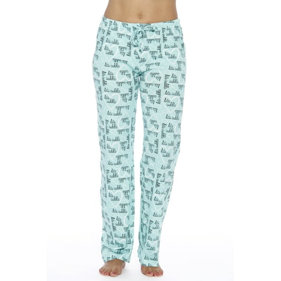 Just Love Women Pajama Pants / Sleepwear / PJs (Cuddle Me Mint, Large)