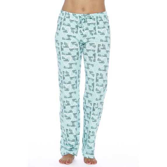 Just Love Women Pajama Pants / Sleepwear / PJs (Cuddle Me Mint, Small)