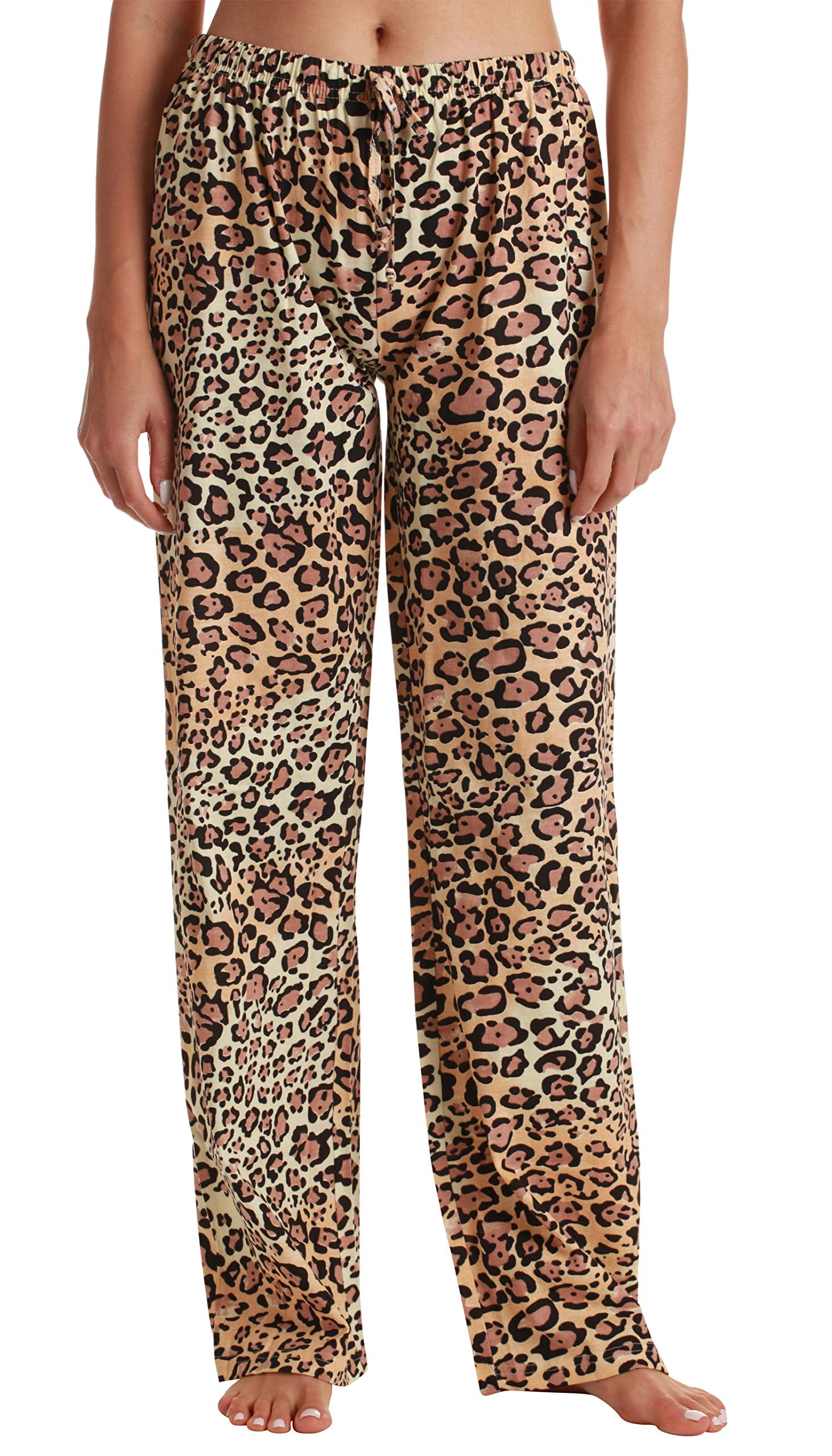 Just Love Women Pajama Pants / Sleepwear / PJs (Leopard Print, Large)