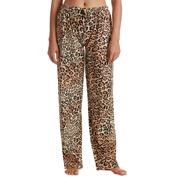 Just Love Women Pajama Pants / Sleepwear / PJs (Leopard Print, Large)