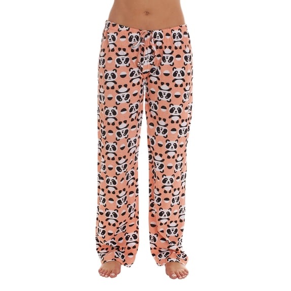Just Love Women Pajama Pants / Sleepwear / PJs (Panda Coral, Large)