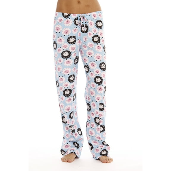 Just Love Women Pajama Pants / Sleepwear / PJs (Sheep Blue, Large)