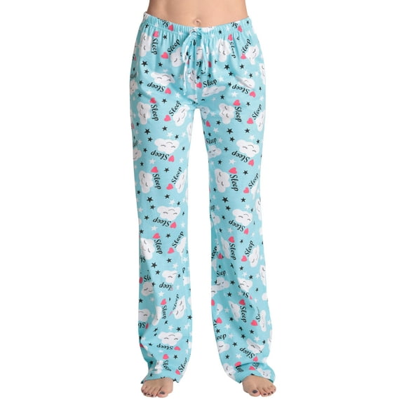 Just Love Women Pajama Pants Sleepwear Pajamas 6324-10771-M (Medium, Blue - Heart Sleep Sky)