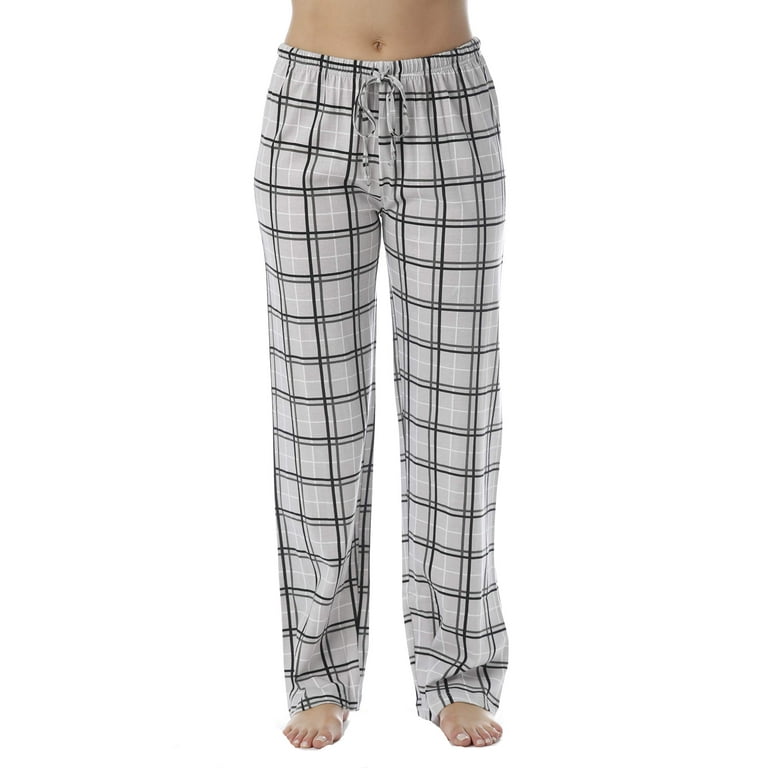 Checkered Cotton Pajama Pants For Women SleepWear