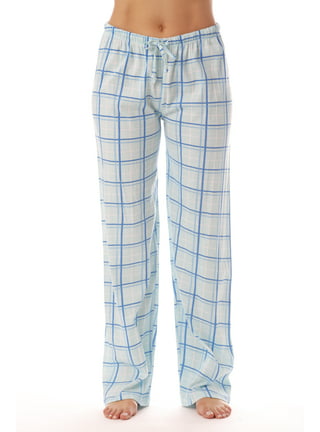 Qcmgmg Blue Plaid Pajama Pants with Pockets Buffalo Plaid Drawstring Soft  Lounge Pants Sleepwear Pj Bottoms Wide Leg Casual Pajama Bottoms Comfy Pj  Pants ( Blue and Black Plaid,2XL ) 