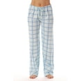 thumbnail image 1 of Just Love Women Plaid Pajama Pants Sleepwear (Blue Plaid, X-Small), 1 of 3