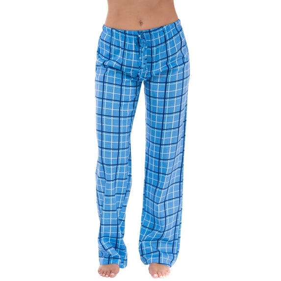 Just Love Women Plaid Pajama Pants Sleepwear (Navy Plaid, X-Small)